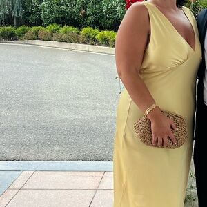 Abercrombie Slip Maxi Yellow